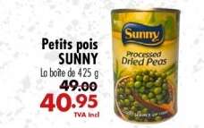 Petits pois SUNNY