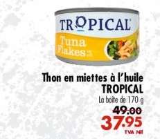 Thon en miettes à l'huile TROPICAL