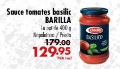 Sauce tomates basilic BARILLA