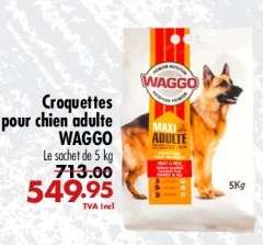 Croquettes pour chien adulte WAGGO