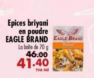 Epices briyani en poudre EAGLE BRAND