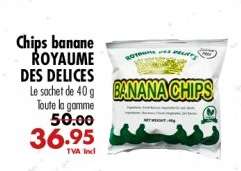Chips banane ROYAUME DES DELICES