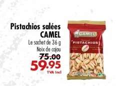 Pistachios salées CAMEL