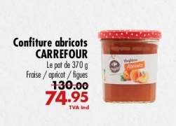 Confiture abricots CARREFOUR