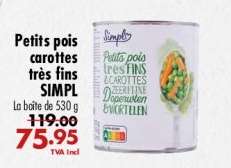 Petits pois carottes très fins SIMPL