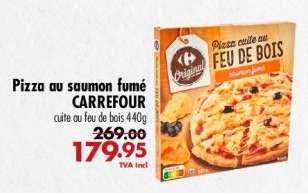 Pizza au saumon fumé CARREFOUR