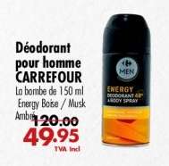 Déodorant pour homme CARREFOUR