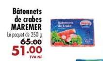 Bâtonnets de crabes MAREMER
