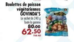 Boulettes de poisson végétariennes GOVINDA'S
