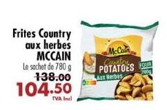 Frites Country aux herbes MCCAIN