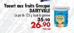 Yaourt aux fruits Grecque DAIRYVALE