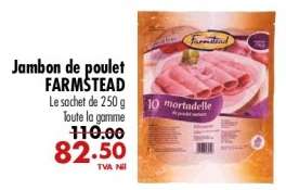 Jambon de poulet FARMSTEAD