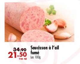 Saucisson à l'ail fumé