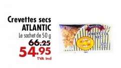 Crevettes secs ATLANTIC