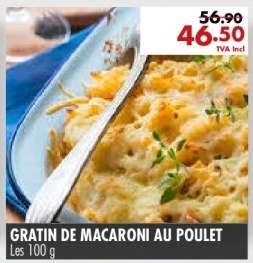 GRATIN DE MACARONI AU POULET