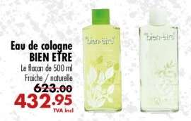 Eau de cologne BIEN ÊTRE