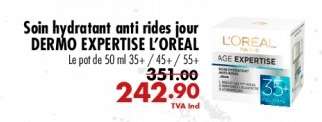 Soin hydratant anti rides jour DERMO EXPERTISE L'OREAL
