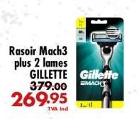 Rasoir Mach3 plus 2 lames GILLETTE