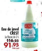 Eau de javel CREST