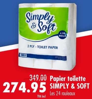 Papier toilette SIMPLY & SOFT