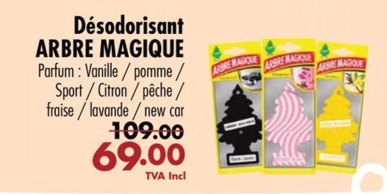 Désodorisant ARBRE MAGIQUE