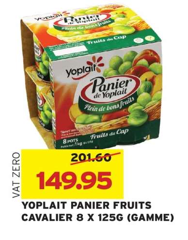 YOPLAIT PANIER FRUITS CAVALIER 8 X 125G (GAMME)