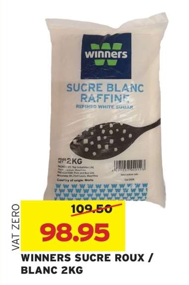 WINNERS SUCRE ROUX/BLANC 2KG