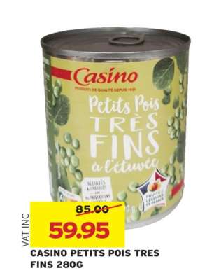CASINO PETITS POIS TRES FINS 280G