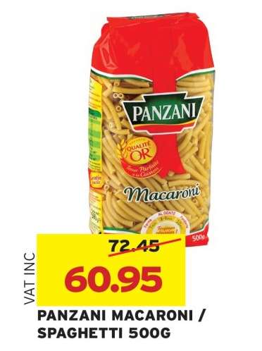 PANZANI MACARONI / SPAGHETTI 500G