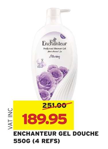 ENCHANTEUR GEL DOUCHE 550G (4 REFS)