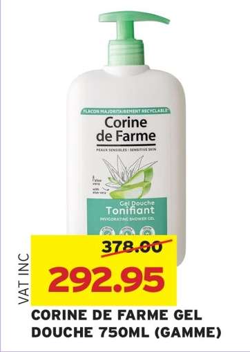 CORINE DE FARME GEL DOUCHE 750ML (GAMME)