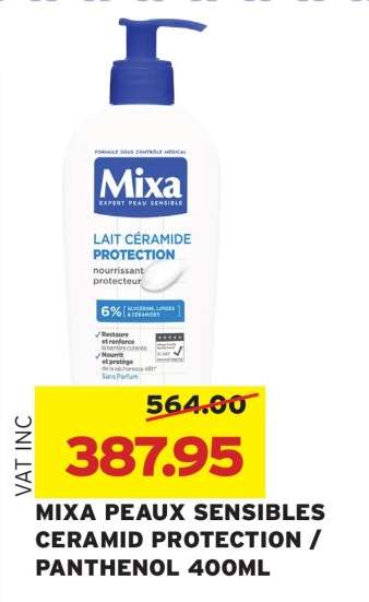 MIXA PEAUX SENSIBLES CERAMID PROTECTION/PANTHENOL 400ML