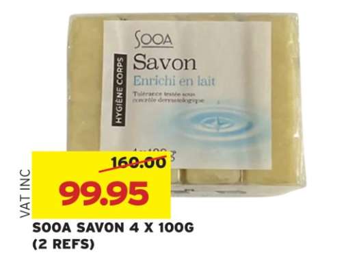 SOOA SAVON 4 X 100G