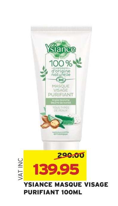 YSIANCE MASQUE VISAGE PURIFIANT 100ML