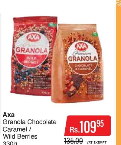 Axa Granola Chocolate Caramel / Wild Berries