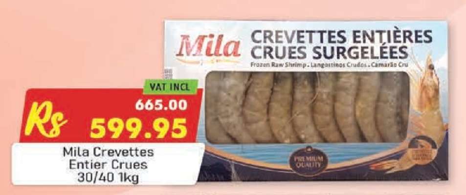 Mila Crevettes Entier Crues