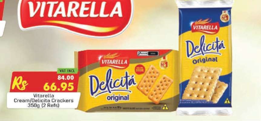 Vitarella Cream/Delicita Crackers 350g (2 Refs)
