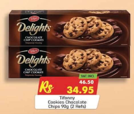 Tifanny Cookies Chocolate Chips 90g (2 Refs)