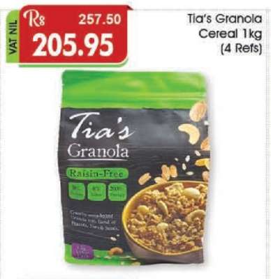 Tia's Granola Cereal 1kg