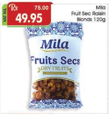 Mila Fruit Sec Raisin Blonds 120g