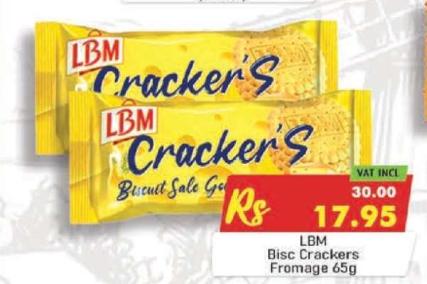 LBM Bisc Crackers Fromage 65g