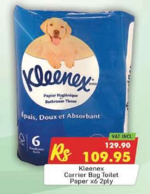 Kleenex Carrier Bag Toilet Paper x6 2ply