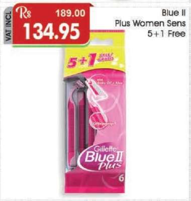 Gillette Blue II Plus Women Sens 5+1 Free