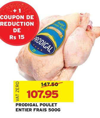 PRODIGAL POULET ENTIER FRAIS 500G