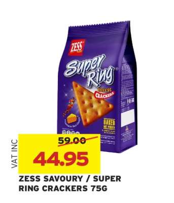 ZESS SAVOURY / SUPER RING CRACKERS 75G