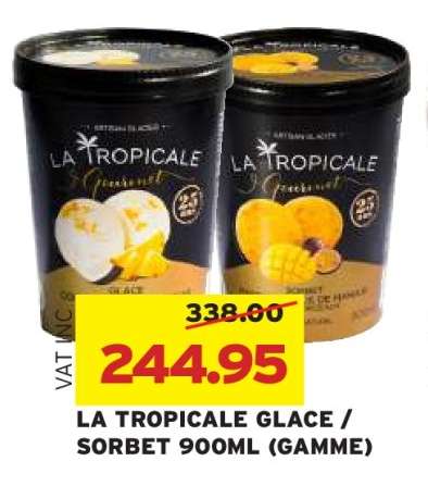 LA TROPICALE GLACE / SORBET 900ML (GAMME)