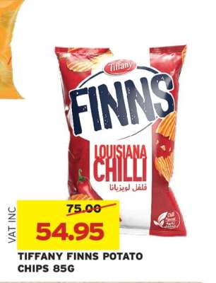 TIFFANY FINNS POTATO CHIPS 85G