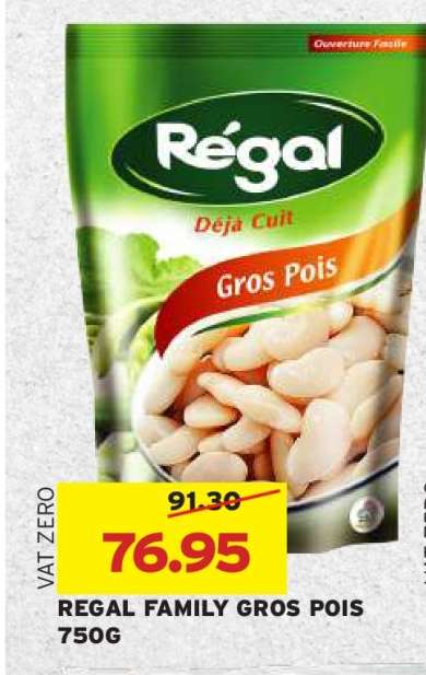 REGAL FAMILY GROS POIS 750G