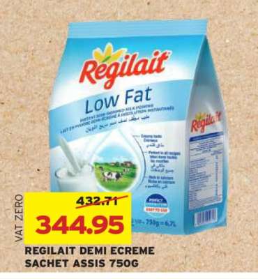 Regilait Demi Ecreme Sachet Assis 750g