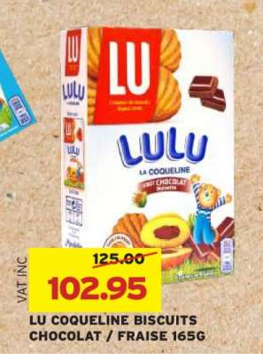 LU COQUELINE BISCUITS CHOCOLAT / FRAISE 165G